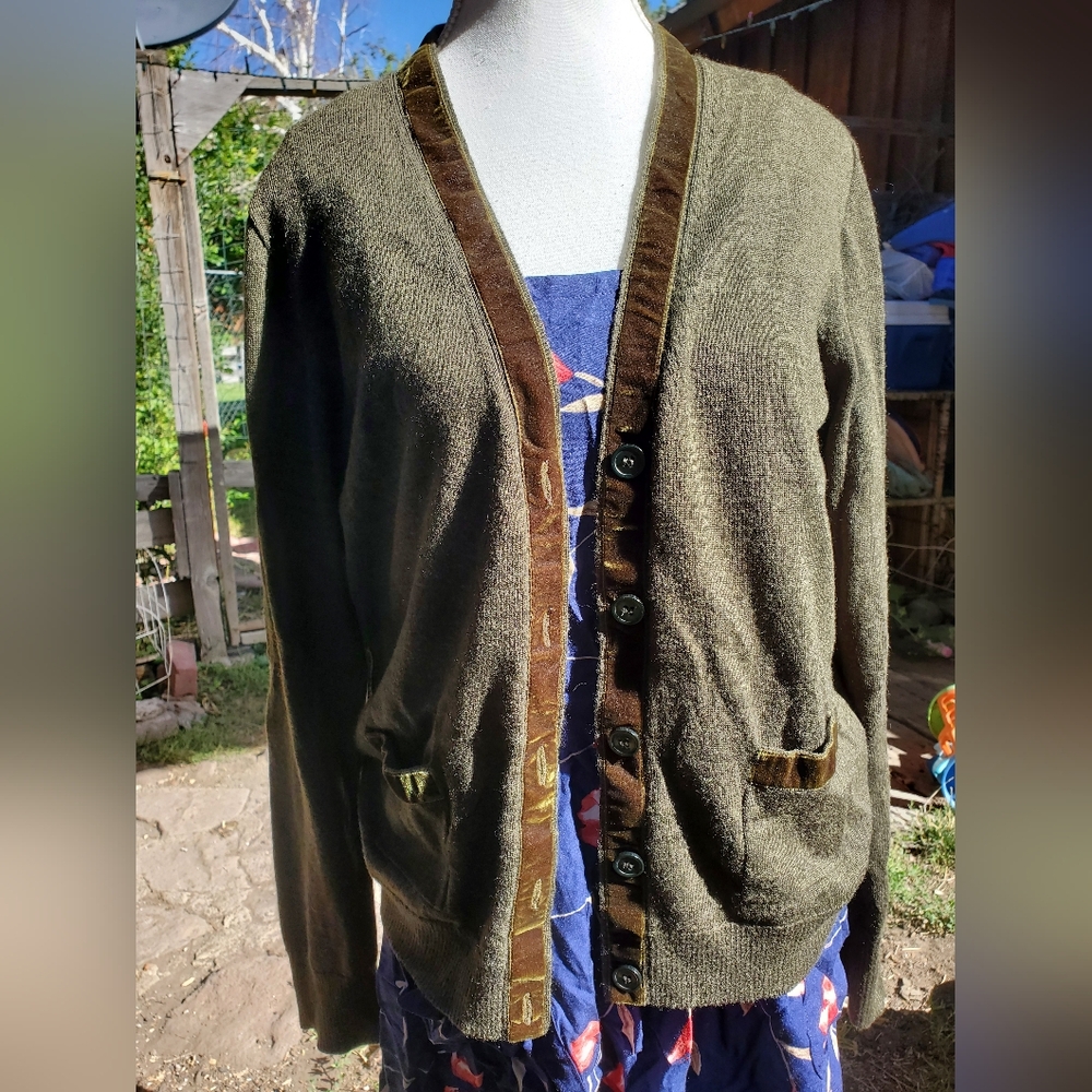 J. Crew Olive Knit Sweater